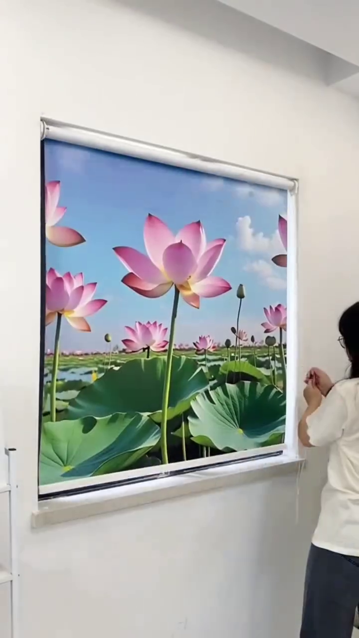 Elegant Scenic Roller Blind β Nature-Inspired Window Art