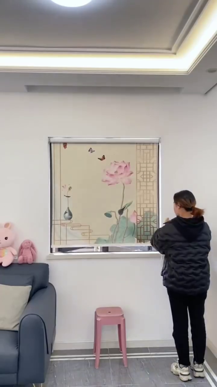 Elegant Scenic Roller Blind β Nature-Inspired Window Art