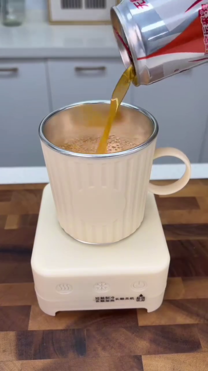 2-in-1 Desktop Beverage Warmer & Cooler – Instant Temperature Control for Your Favorite Drinks