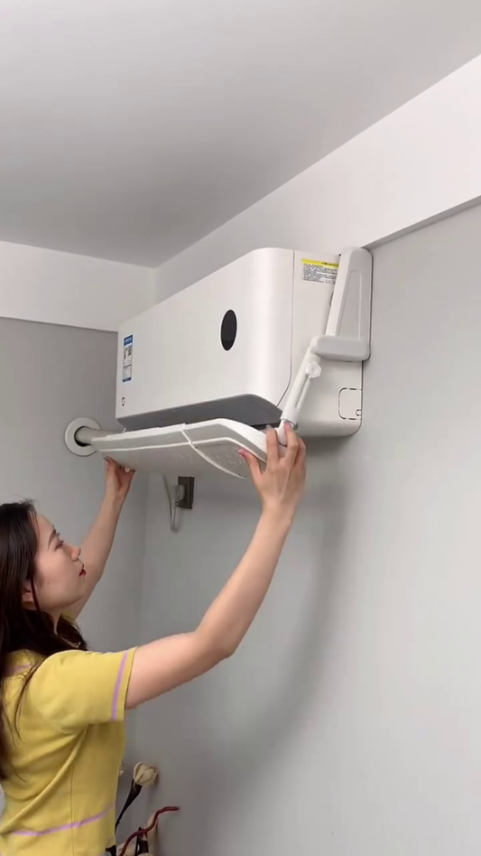 Adjustable Air Conditioner Wind Deflector – Universal Anti-Direct Blow Deflection Shield with Ventilation Holes