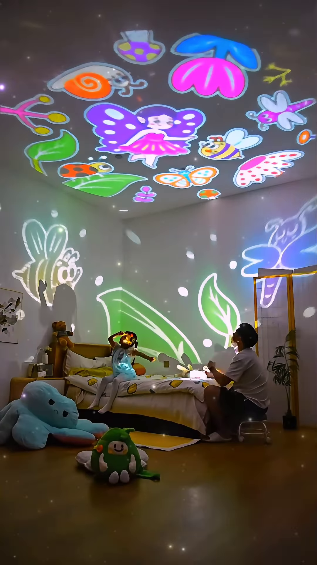 Rotating Carousel Night Light Projector for Kids – Soothing Starry Sky Lamp