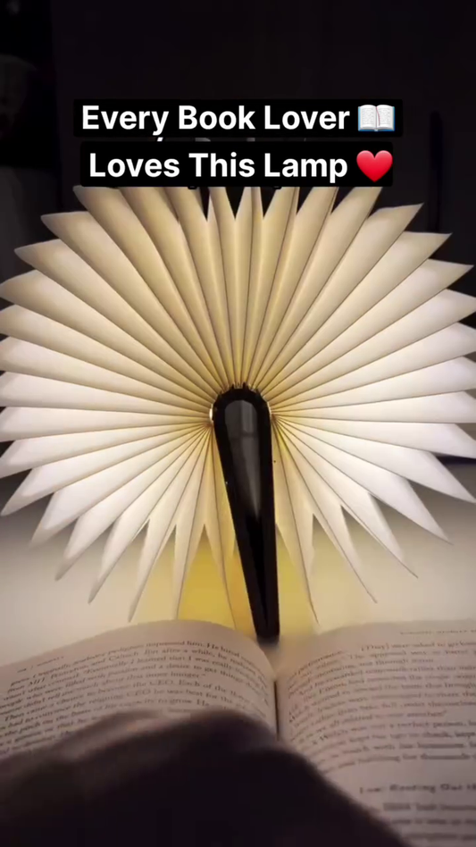 Folding Book Lamp – Rechargeable LED Origami Light for Readers and Creatives