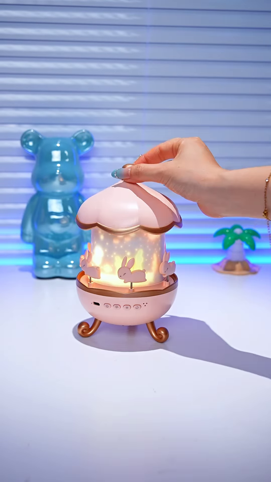Bunny Carousel Night Lamp